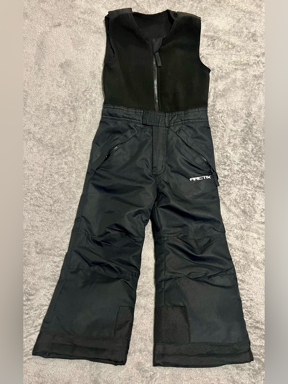 Arctix Kids Black Insulated Snow Bib Overalls - 4T